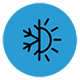 Smart climate scheduling icon