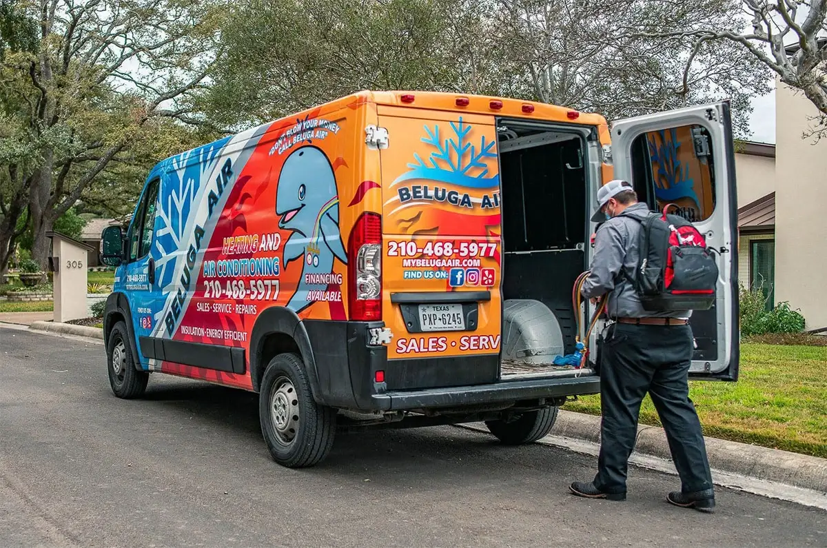 central air conditioning replacement by Beluga Air